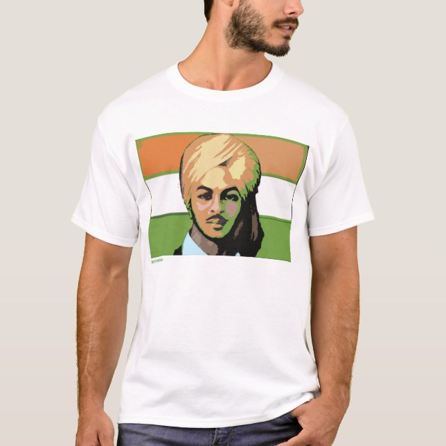 T-shirt Bhagat Singh : Un héros révolutionnaire (Devant)