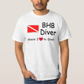 T-shirt BHB Diver - Où j'aime plonger!