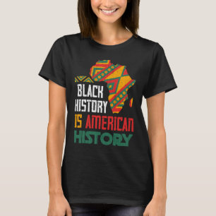 T-shirt BHM Noirs Américains Fier Africain-Américain Noir 