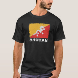 T-shirt Bhoutan Drapeau soutien peuple bhoutanais Femmes H