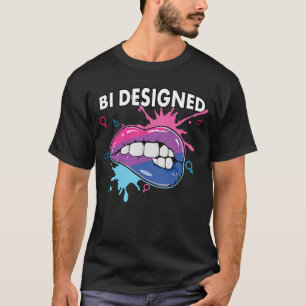 T-shirt Bi Conçu Bisexuel Rainbow Pride Mars Bisexuali