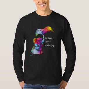 T-shirt Bi Et Lovin Tout Le Monde Rainbow Bi Pride 1
