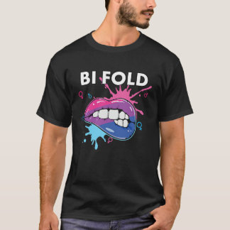T-shirt Bi Fold Bisexual Rainbow Pride March Bisexuality L
