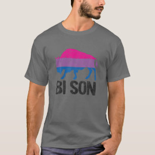T-shirt Bi Son Funny Bisexual Pride Pun Rainbow LGBT Drape