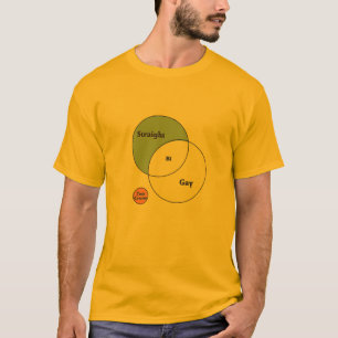 T-shirt Bi Tom Cruise Gay Diagramme de venne droit