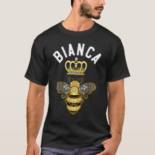 T-shirt Bianca Nom Bianca Anniversaire Cadeaux Queen Crown