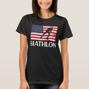 T-shirt Biathlon Cible Ski Biathlète Tir Sport C
