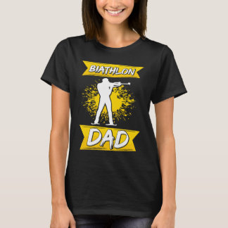 T-shirt Biathlon Dad  Winter Sports Biathlete Father Mount