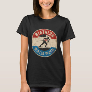 T-shirt Biathlon Sport hivernal Ski Riffle tir Biath