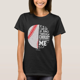 T-shirt Bible de baseball chrétien Verse Tout