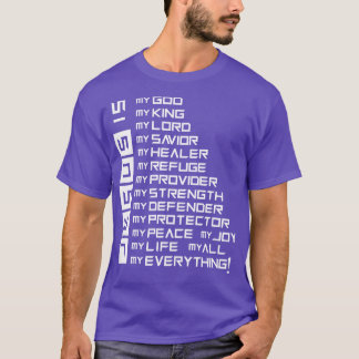 T-shirt Bible de prière chrétienne Jésus Christ