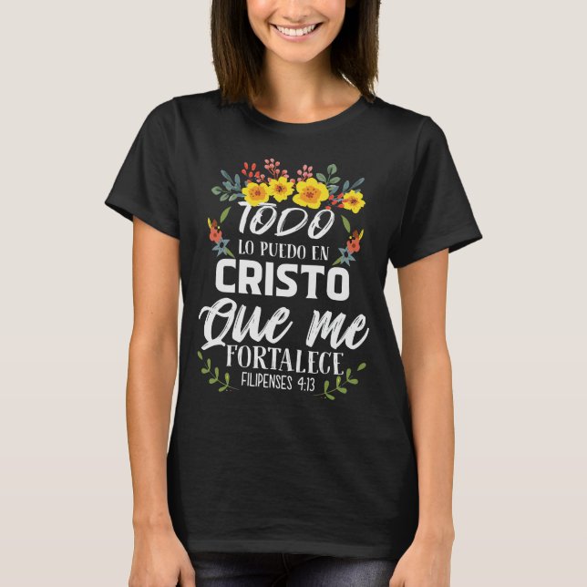 T-shirt Bible religieux chrétien espagnol (Devant)