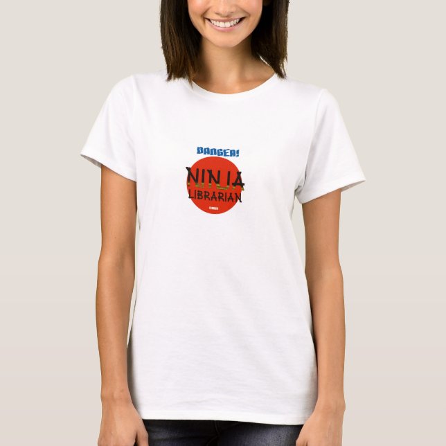 T-shirt Bibliothécaire de Ninja (Devant)