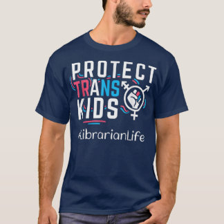 T-shirt Bibliothécaire Protéger les enfants trans Transgen