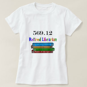 T-shirt Bibliothécaire retraité 569,0 (système décimal de
