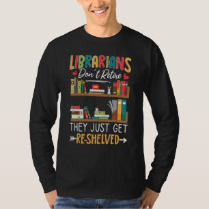 T-shirt Bibliothécaires Reçus Réservé Travailleur de bibli