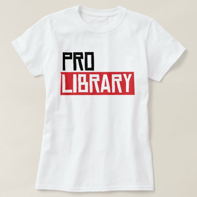 T-SHIRT BIBLIOTHÈME PRO (Design devant)