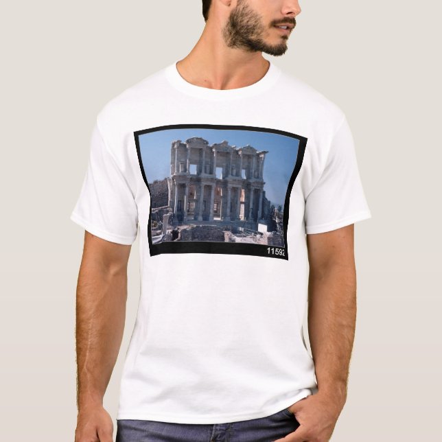 T-shirt Bibliothèque de Celsus, construite dans l'ANNONCE (Devant)