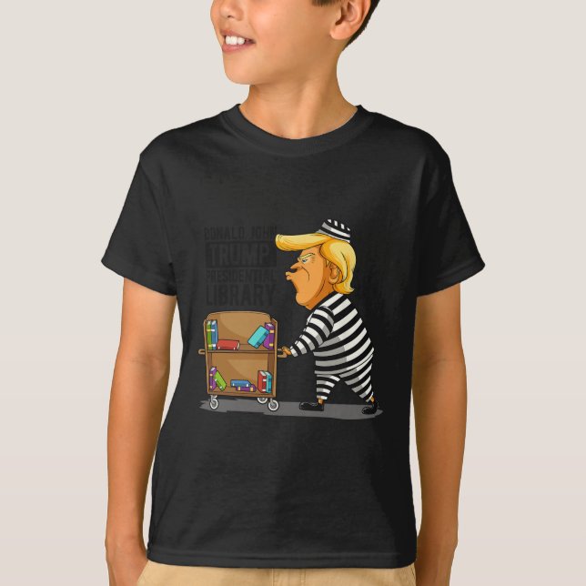 T-shirt Bibliothèque Funny Grey Clic Fit (Devant)