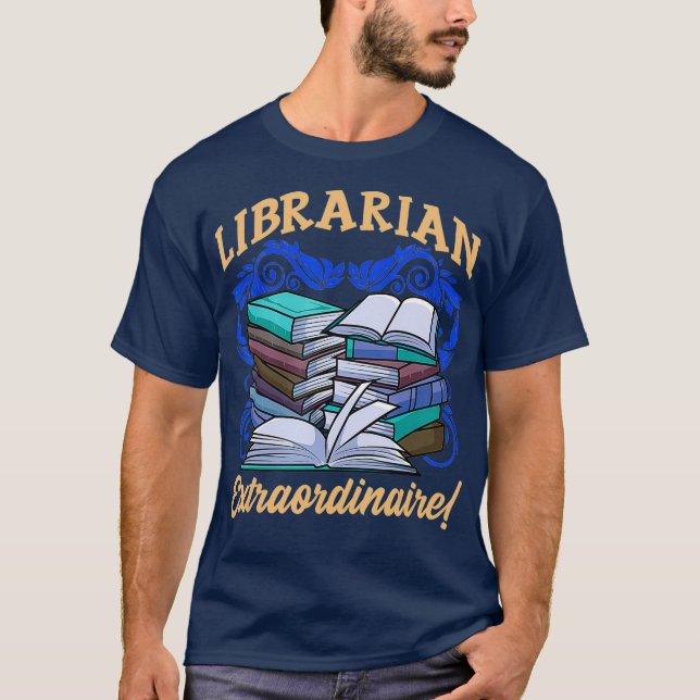 T-shirt Bibliothèque inspirée par le bibliothécaire Biblio (Devant)