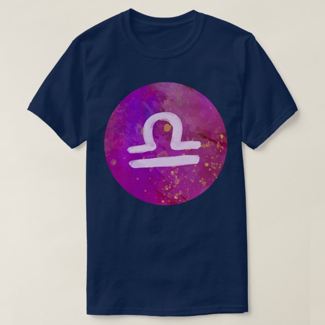 T-shirt Bibliothèque pour femmes Zodiac Horoscope Astrolog (Design devant)