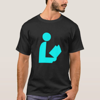 T-shirt Bibliothèque turquoise Aqua Bibliothécaire des sig