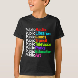 T-shirt Bibliothèques de radio publique Terres Transit Ted