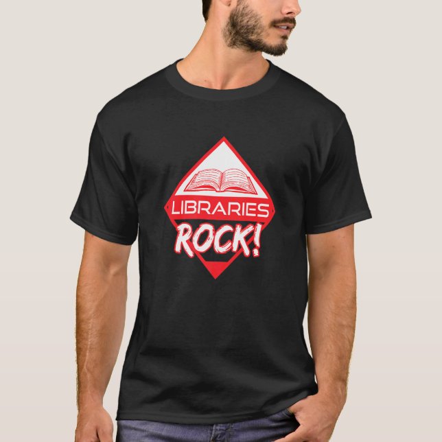 T-shirt Bibliothèques Rock Summer Reading Book (Devant)