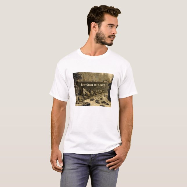 T-shirt Bicentenaire du canal Erie historique (Devant entier)
