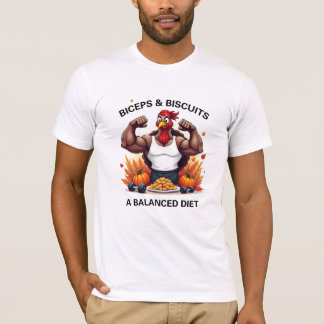 T-shirt Biceps & Biscuits Un Régime Équilibré Thanksgiving