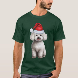 T-shirt Bichon Frise Amoureux des chiens Funny Noël