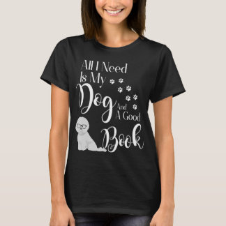 T-shirt Bichon Frise Chemise Amoureux des chiens du livre 