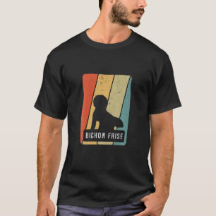 T-shirt Bichon Frise Chien Chien Chien Vintage Chien Chien