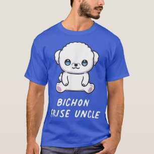 T-shirt Bichon Frise Uncle Kawaii Anime Propriétaire Amour