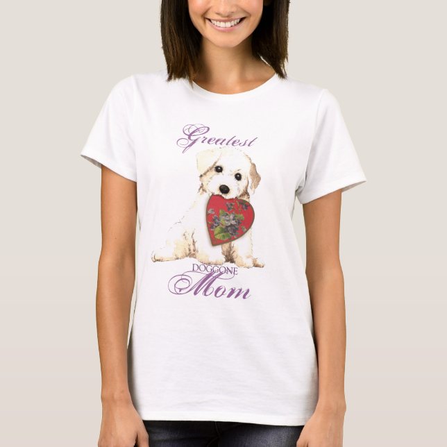 T-shirt Bichon Heart Maman (Devant)