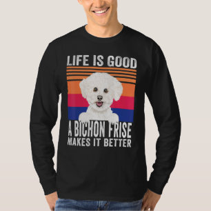 T-shirt Bichons Frisés Rend Votre Vie Heureuse Vintage