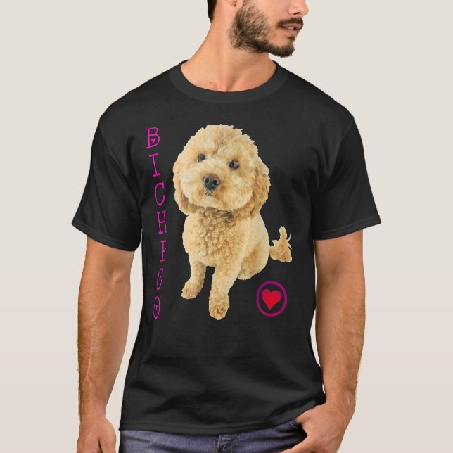 T-shirt Bichpoo Chien Chien Chien Chien Poodle Croix Noodl (Devant)