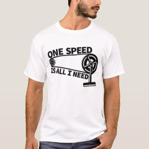 T-shirt Bicyclette à monocouche fixe
