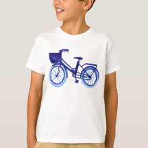Bicyclette bleue d'aquarelle