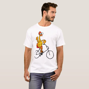 T-shirt Bicyclette en caoutchouc drôle d'équitation de