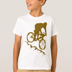 T-shirt Bicyclette faisante du vélo de montagne