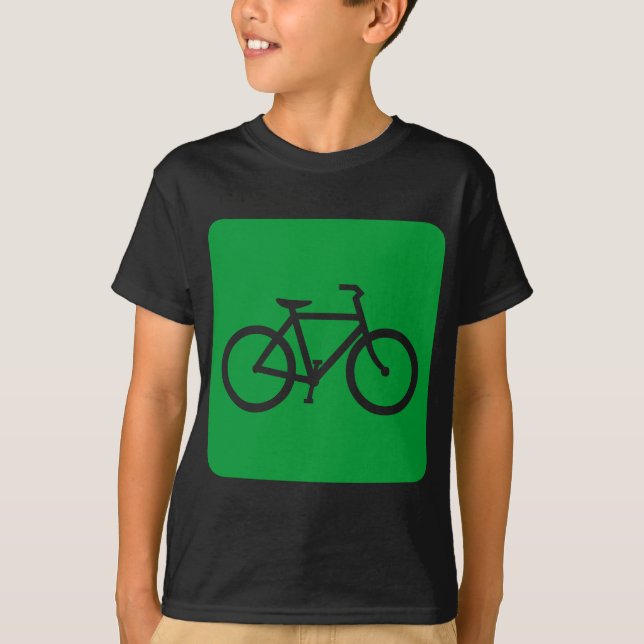 T-shirt Bicyclette - Vert laiton (Devant)