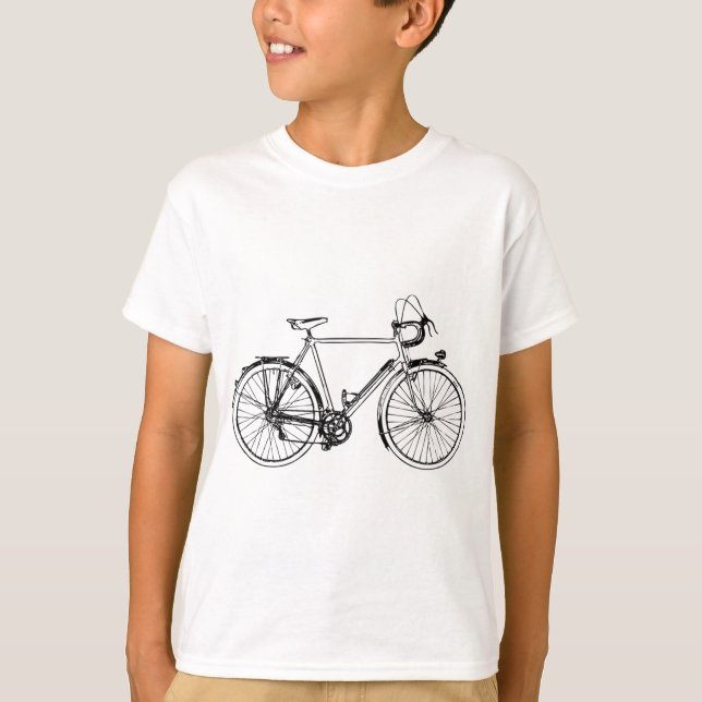 T-shirt Bicyclette vintage (Devant)