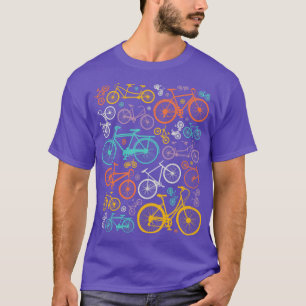 T-shirt Bicyclettes colorées Illustration Vélo Lover Cycli