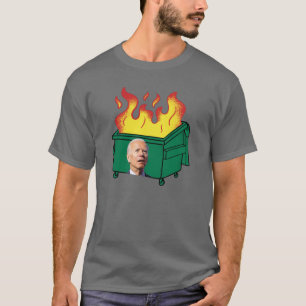 T-shirt Biden Dumpster Fire drôle Confus Biden AntiBiden
