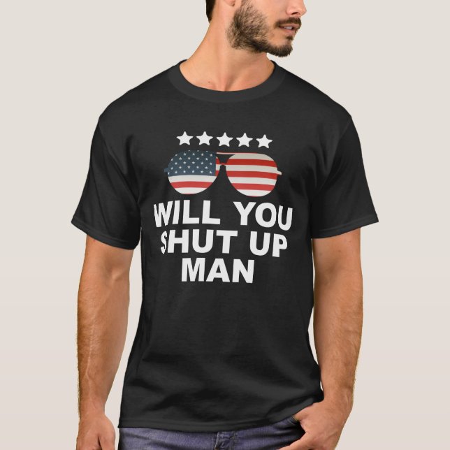T-shirt biden ferme l'homme (Devant)