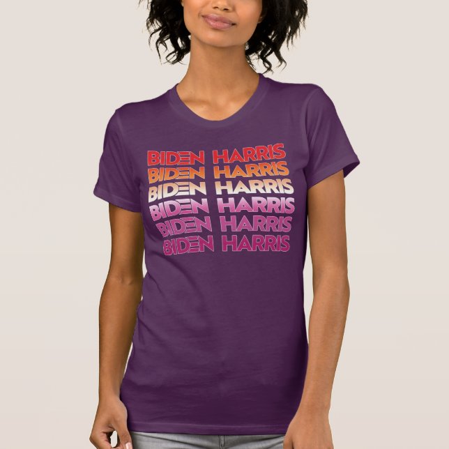 T-Shirt Biden Harris Fierté Lesbienne (Devant)