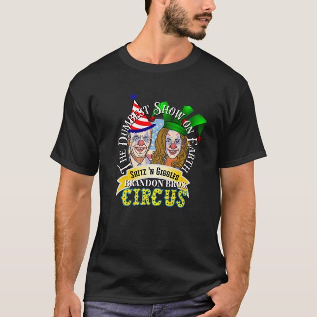 T-shirt Biden Jingle Joe Giggles Circus Trump 2024 (Devant)