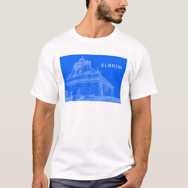 T-shirt Biélorussie Slonim Grande synagogue Architecture C (Devant)