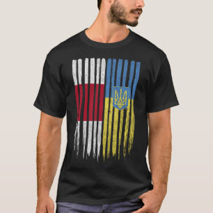 T-shirt Biélorussie Ukraine Biélorusse Ukrainien Drapeau 